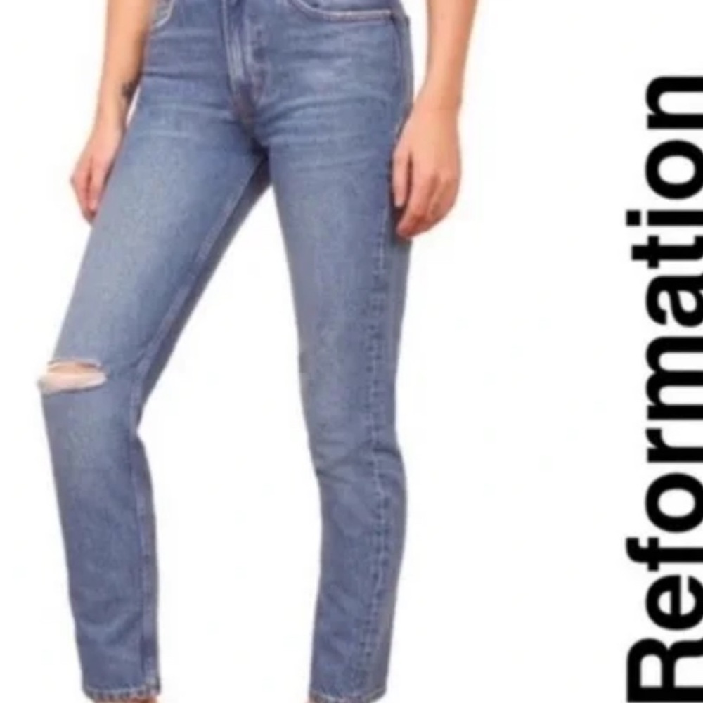 Reformation Wash Shasta Destroyed Jeans Size: 25